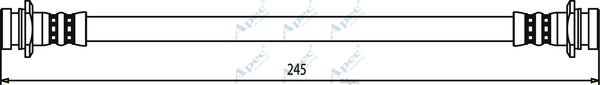 APEC BRAKING Тормозной шланг HOS3466